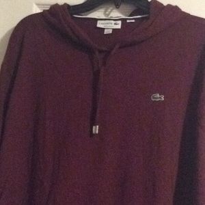 Lacoste 100% cotton hoodie